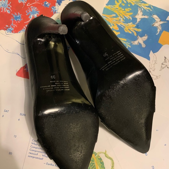 Leather 90s Vianni Collection Snake embossed heels - Picture 5 of 7